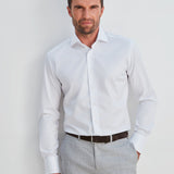 Slim Fit Twill Weiss