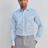 Slim Fit Twill Hellblau