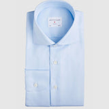 Classic Fit Royal Twill Hellblau Wrinkle Free