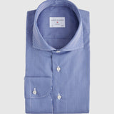 Classic Fit Blau Vichy Karo Easy Iron