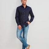 Classic Fit Twill Navy