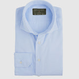 Classic Fit Gewaschen Popeline Hellblau