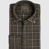 Classic Fit Check Grün mit Button Down