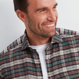 Classic Fit Flanell Braun