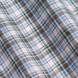 Classic Fit Leinen Karo Gewaschen