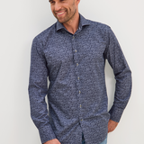 Classic Fit Blau Print