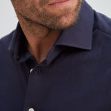 Classic Fit Piqué Navy