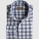 Classic Fit Karo Blau