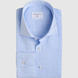 Classic Fit Leinen Blau