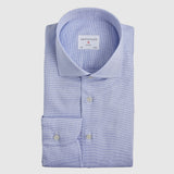 Classic Fit Struktur Blau