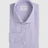 Classic Fit Streifen Lila