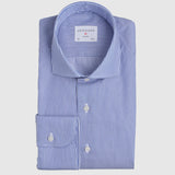 Classic Fit Streifen Blau Wrinkle Free