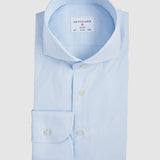 Slim Fit Stretch Vichy Karo Hellblau