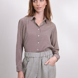 Jacky Seidenstretchbluse Braun