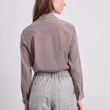 Jacky Seidenstretchbluse Braun