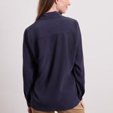 Jacky Seidenbluse Navy