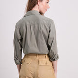 Jacky Stretch Bluse Khaki