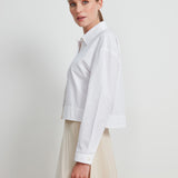 Jolin Bluse Cropped Weiss