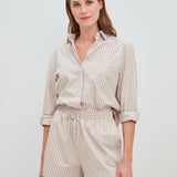 Bella Baumwollbluse Beige