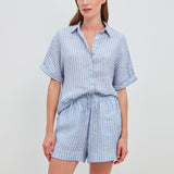 Calla Leinenbluse Gestreift