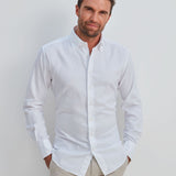 Classic Fit Oxford Gewaschen Weiss Button Down