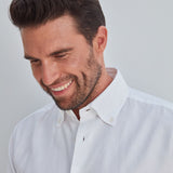 Classic Fit Oxford Gewaschen Weiss Button Down