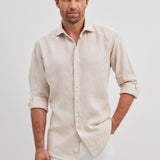 Classic Fit Leinen Light Beige
