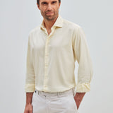 Classic Fit Gelb Twill Gewaschen