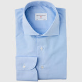 Classic Fit Karo Hellblau