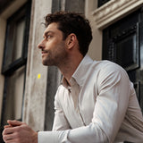 Slim Fit Button Down Beige