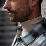 Overshirt Flanell Karo Blau