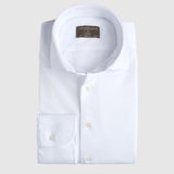 Classic Fit Piqué Weiss