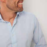 Classic Fit Mikro Print Ciel