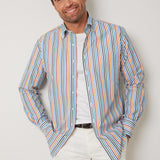 Classic Fit Multicolor Streifen Button Down