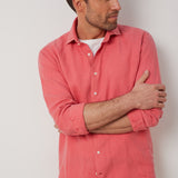 Classic Fit Leinen Rot
