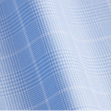 Classic Fit Blau Karo Wrinkle Free